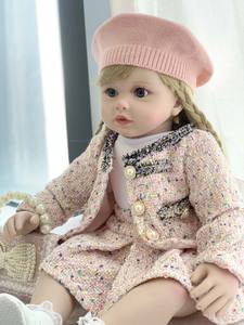 Reborn Baby Pink Princess Hat se puede cambiar niña sosteniendo dormir suave princesa niña regalo <span class=keywords><strong>de</strong></span> cumpleaños - Product Image 5
