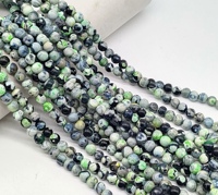 Bracelets en perles rondes en agate de feu, pierres précieuses, faites à la main, en vrac, pour hommes, vente en gros