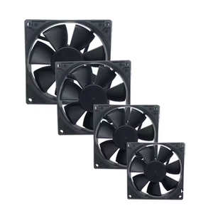 레드 윈드 120*120*25mm 높은 CFM 음소거 모터 냉장고 압축기 브러시리스 팬 플라스틱 태양열 인버터 OEM 전기 - Product Image 1