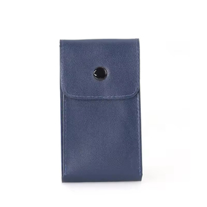 Custom Luxury Brown Black Blue Green Velvet Leather Travel Watch Pouch Watch case - Product Image 4