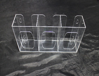 Distributeur de gants, porte-gants en acrylique et en plexiglas, 3 niveaux, très léger, porte-présentoir, en porte-gants, pour hôpitaux médical, fourniture pour tablier, masque