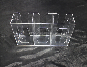 Distributeur de gants, porte-gants en acrylique et en plexiglas, 3 niveaux, très léger, porte-présentoir, en porte-gants, pour hôpitaux médical, fourniture pour tablier, <span class=keywords><strong>masque</strong></span> - Product Image 3