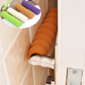 Spiral Door Handle Protective Cover EVA Anti Collision For Children Baby Room Safety Guard Beige Coffee Green Purple - Product Image 1