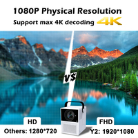 A9 — Mini projecteur connecté à écran tactile Y2, système Android 2022, Wifi 4k, éducatif Led, nouveauté 9.0