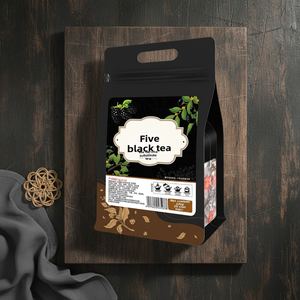 ชา<span class=keywords><strong>ดำ</strong></span>ผสมห้าชนิด 250 กรัม ชาแบบใบหลวม ผสมข้าวดำ ถั่ว<span class=keywords><strong>ดำ</strong></span> มัลเบอร์รี่ โกจิเบอร์รี่<span class=keywords><strong>ดำ</strong></span> และงาดำ - Product Image 1