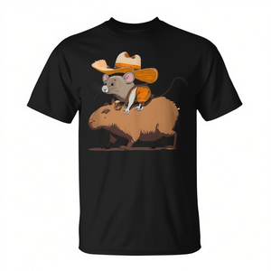 T-shirt Capybara Cowboy Mouse Western Country - Product Image 2
