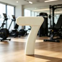 Haltère en fonte et silicone réglable en 7 formes, 1 kg, antidérapant, ergonomique, logo personnalisable pour club de yoga, salle de sport, fitness