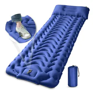 Ngủ Pad Inflatable cắm trại Pad chân Báo Chí Inflatable ngủ Pad Nệm với Gối siêu nhẹ