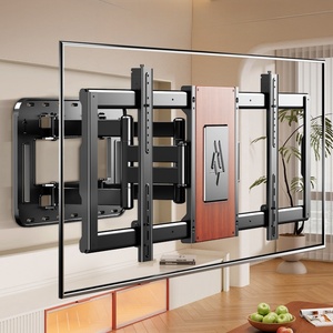 Supporto <span class=keywords><strong>TV</strong></span> da <span class=keywords><strong>Parete</strong></span> GT-186 dal Design Unico con Inclinazione, <span class=keywords><strong>per</strong></span> <span class=keywords><strong>TV</strong></span> da 55-100 Pollici, <span class=keywords><strong>Staffa</strong></span> Girevole in Acciaio - Product Image 2