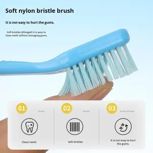 Juego de cepillos de dientes de plástico de dos cabezas para mascotas con cubierta para los dedos Suministros de limpieza para perros y gatos que incluyen pasta de dientes para higiene bucal de mascotas - Product Image 5