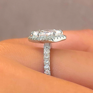 Élégante bague en argent sterling 925 Art déco vintage faite à la main en vrac avec diamant créé en laboratoire pièce de déclaration élégante - Product Image 3