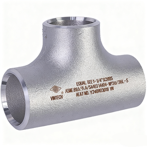 Conexión en T de Acero Inoxidable, Soldada, Resistente a la Corrosión, Superficie Lisa, para Tuberías de Agua - Product Image 2