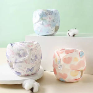 ผ้าอ้อมเด็กแบบผ้าฝ้ายนุ่มพิเศษ รุ่นใหม่ กันน้ำ ซักได้ ซึมซับดี สำหรับเด็กวัยหัดขับถ่าย - Product Image 1