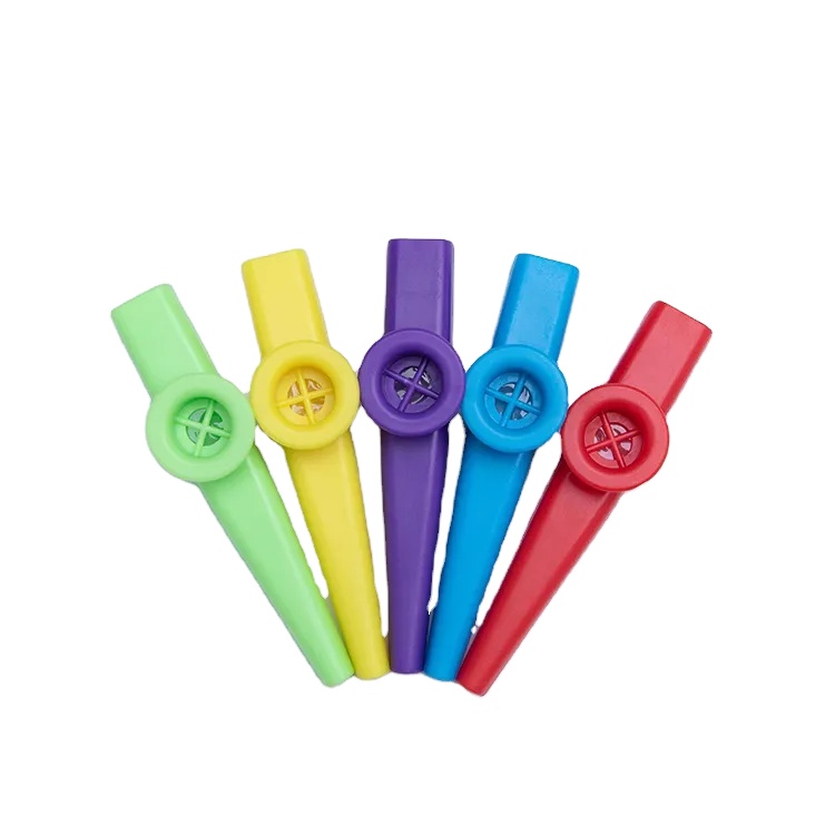 5 видов цветов Пластиковые Музыкальные инструменты Kazoos с диафрагмами Kazoo флейты для подарка Пластиковые Kazoos лучшая Заводская оптовая цена