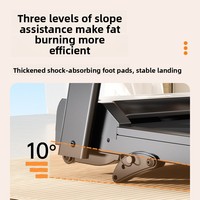 Treadmill Listrik FRS untuk Rumah dengan Layar LED, Desain Lipat, Peredam Guncangan, Operasi Senyap, Motor 0.65HP, Rentang Kecepatan 1-10km/jam