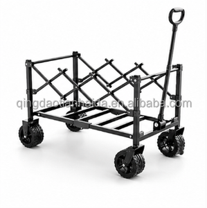 Carrito <span class=keywords><strong>de</strong></span> Compras Plegable <span class=keywords><strong>de</strong></span> Gran Capacidad y Alta Resistencia OEM, Carrito Utilitario Plegable con 4 <span class=keywords><strong>Ruedas</strong></span> <span class=keywords><strong>de</strong></span> PVC, Carrito para Exteriores Personalizable - Product Image 2