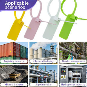 ซีลพลาสติกแบบดึงแน่น มี<span class=keywords><strong>หมายเลข</strong></span> กำหนดสีได้ สำหรับกล่องบรรจุภัณฑ์ การขนส่งทางอากาศ - Product Image 4