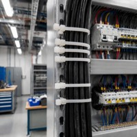 Bridas de nailon PA66 autoblocantes UL 94V-2 de 4.8x300mm, resistentes, para cables eléctricos industriales
