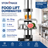 STONIMAGE 2~8m Wohnhaus-Speiseaufzug Elektrischer Speiseaufzug Lebensmittellift Kleiner Aufzug