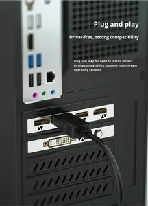 Câble DP mâle-mâle à âme en cuivre de 2,2 m compatible haute définition pour connexion d'écran d'ordinateur - Product Image 6