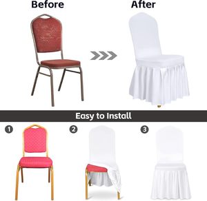 Wedding <strong>Chair</strong> Slipper <strong>Cover</strong> White Spandex Stretch <strong>Chair</strong> <strong>Covers</strong> Decoration Wedding Party Spandex Stretch Wedding <strong>Chair</strong> <strong>Covers</strong> - Product Image 6