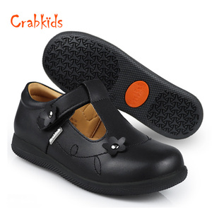 Crabkids New Stock Arrival <strong>Little</strong> Girl Breathable <strong>Real</strong> Leather School <strong>Shoes</strong> Dress <strong>Shoes</strong> for School Party - Product Image 1