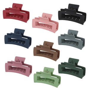 Nouvelle couleur unie grande pince à griffes <span class=keywords><strong>crabe</strong></span> <span class=keywords><strong>Barrette</strong></span> pour femmes filles cheveux griffes bain pince queue de cheval pince cheveux accessoires cadeau chapeaux - Product Image 1