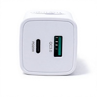 Chargeur Pannex EU 20W A+C Écologique (AD-QC01 EU) Prise de voyage 2-en-1 à charge rapide