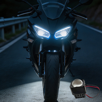 Nouveau module LED à double lentille de 1,5 pouce pour phares haute luminosité pour voitures et motos, intégrant des feux de route et des feux de croisement