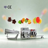 Ligne de production de sucettes plates en acier inoxydable avec système intégré de formage et d'emballage et moules personnalisés