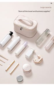 กระเป๋าใส่เครื่องสำอางกันน้ำความจุขนาดใหญ่, กระเป๋าใส่เครื่องสำอางและกระเป๋าใส่ของชำร่วยงานแต่งงานทำจาก PU - Product Image 5