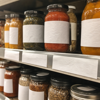 Étiquettes de prix personnalisées pour supermarché, rouleau d'autocollants vierges, forte adhérence, forme personnalisée, promotionnelles, thermiques directes, autocollantes