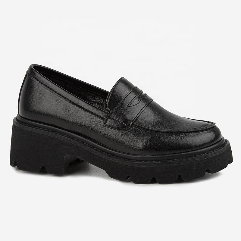 New Style Kid Black Leather Oxford
