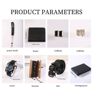 Cadeaux promotionnels d'entreprise, ensembles cadeaux souvenirs d'affaires <span class=keywords><strong>pour</strong></span> <span class=keywords><strong>la</strong></span> <span class=keywords><strong>fête</strong></span> <span class=keywords><strong>des</strong></span> <span class=keywords><strong>pères</strong></span> : portefeuille, ceinture et montre <span class=keywords><strong>à</strong></span> quartz <span class=keywords><strong>pour</strong></span> homme, idées cadeaux d'affaires - Product Image 2