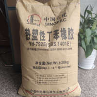 Granulés de caoutchouc styrène-butadiène thermoplastique SBS YH-792 de haute qualité Sinopec, blanc, 20 kg, qualité fusion à chaud pour appareils électroménagers