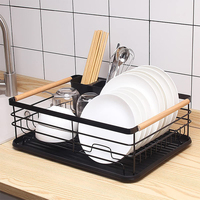 Plaque de rangement de cuisine à faible quantité minimale de commande organisateur égouttoir à vaisselle en acier inoxydable étendoir à vaisselle grande capacité
