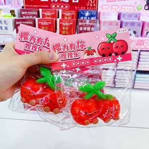 ของเล่นบีบเชอร์รี่ บีบแล้วคืนรูปช้าๆ ช่วยคลายเครียด จำลองผลไม้ ผ่อนคลาย บรรเทาความเครียด - Product Image 3