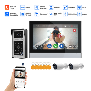 Neues 10-Zoll 1080p Video-Türsprechanlagen-System mit Passwort und Fingerabdruck-Entriegelung - Product Image 4