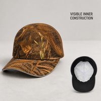 Gorras de Béisbol Deportivas con Visera Curva y Hojas Amarillas Desgastadas al por Mayor, Gorras para Correr al Aire Libre, Proveedor de Fábrica