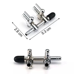 2/3 Cách <span class=keywords><strong>Aquarium</strong></span> Không Khí Splitter Van Bể Cá Không Khí Bơm Dòng Chảy Splitter Nhà Phân Phối Bơm Van Tap Đòn Bẩy Điều Khiển Chuyển Đổi Van - Product Image 3