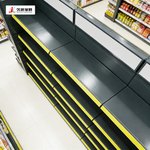 Стеллажи-гондолы JIUSHUN: Прочные металлические регулируемые полки для продуктовых магазинов и универсальных магазинов с лайтбоксом, на заказ - Product Image 3