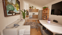 Casa Contenedor Modular UVO con Techo Inclinado de 40 pies, Villa de Lujo, Cabaña de Resort, Casa Prefabricada con Certificación CE, AS y NZS para EE. UU., Australia y Nueva Zelanda
