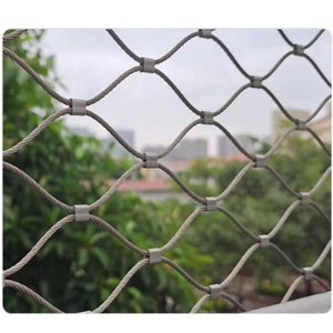 Jaring berlian fleksibel tali kawat baja tahan karat Manual murni jaring tali baja tahan karat 304/316 jaring kontrol polusi air - Product Image 5