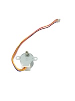 Motor paso a paso miniatura 24BY con engranajes, relación 1/96, 5.625 °   Conector de 5 Pines con Ángulo de Paso de 9 mm, Eje de 200 mm, Cable de 2.0 mm para Aire Acondicionado PTZ