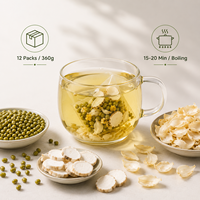 Aurorabloom Sachets de thé 30g Thé de fleur de soja naturel, boisson estivale rafraîchissante et douce, marque privée, boisson bien-être à base de plantes