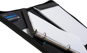 Premium Quality Leather Briefcase Conference Folder for Men and Women with A4 Document Holder and <b>Writing</b> <b>Pad</b> for Sale - Product Image 4