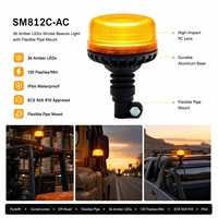 Sicherheits-LED-Notfallwarnleuchte Wasserdichtes Weißes Stroboskoplicht DC 12-24V Rotierendes Doppelblinklicht Universelle Passform ECE R65 R10