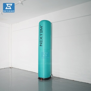 Éclairage gonflable Lampe à <span class=keywords><strong>colonne</strong></span> vert menthe <span class=keywords><strong>Lampadaire</strong></span> gonflable Logo imprimé personnalisé pour la publicité - Product Image 3