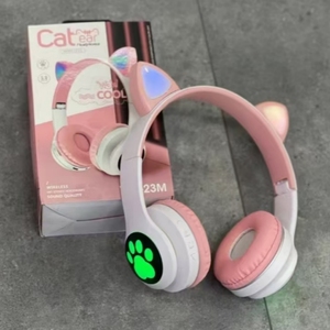 Auriculares Inalámbricos <span class=keywords><strong>con</strong></span> <span class=keywords><strong>Orejas</strong></span> <span class=keywords><strong>de</strong></span> <span class=keywords><strong>Gato</strong></span>, Audífonos Bluetooth para Juegos, <span class=keywords><strong>con</strong></span> Luces LED, Diseño Adorable, Gran Venta 2024 - Product Image 2
