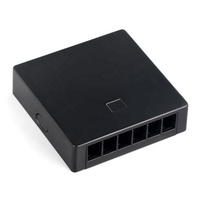 Prise d'abonné 6 ports 6 cœurs Clip en métal mural interne TB-6 boîtier d'abonné 86 boîtier de terminaison de fibre optique Panneau facial